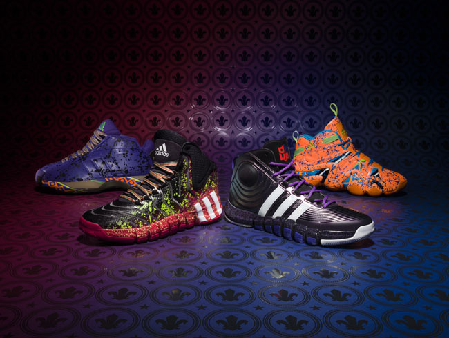 组图:adidas发布2014NBA全明星配色球鞋-体育