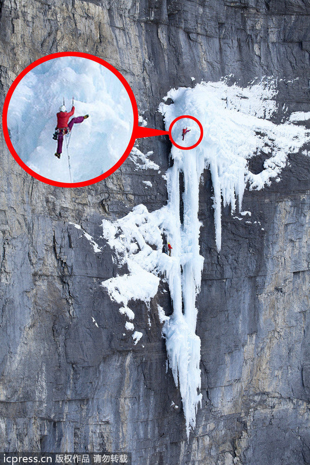组图:惊悚!攀爬高手登山瞬间 网友称作死节奏5