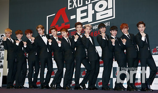 exo出席首个团综《exo's showtime》发布会