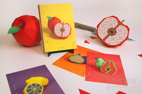 鲜艳水果甜蜜一整年 手工纸艺水果日历6259948-吃喝图片库-大视野-搜狐