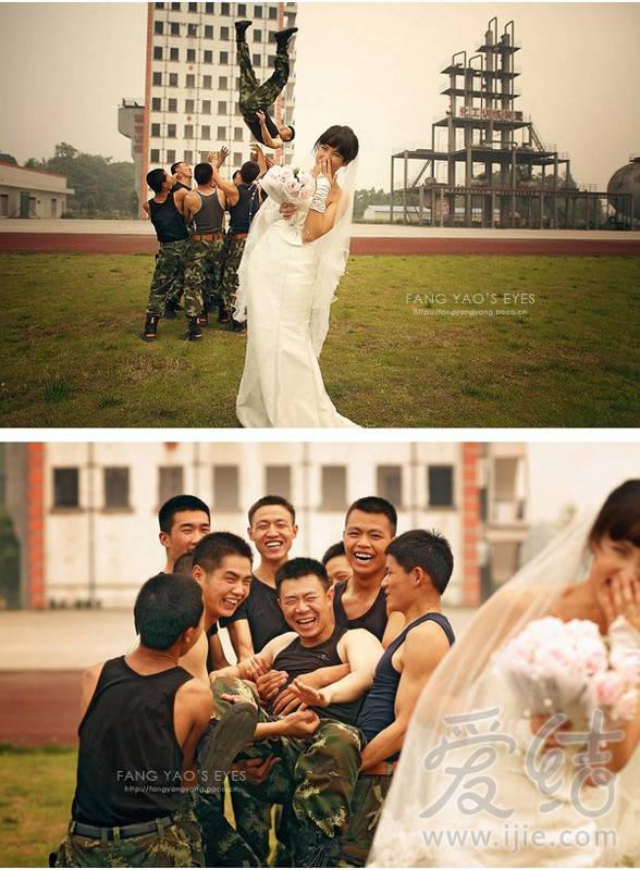 消防员婚纱_消防员婚纱照(2)