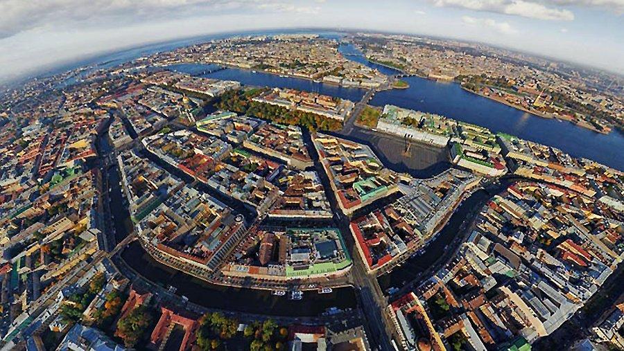 360度航拍 全球城市3D效果全景图5076360-焦