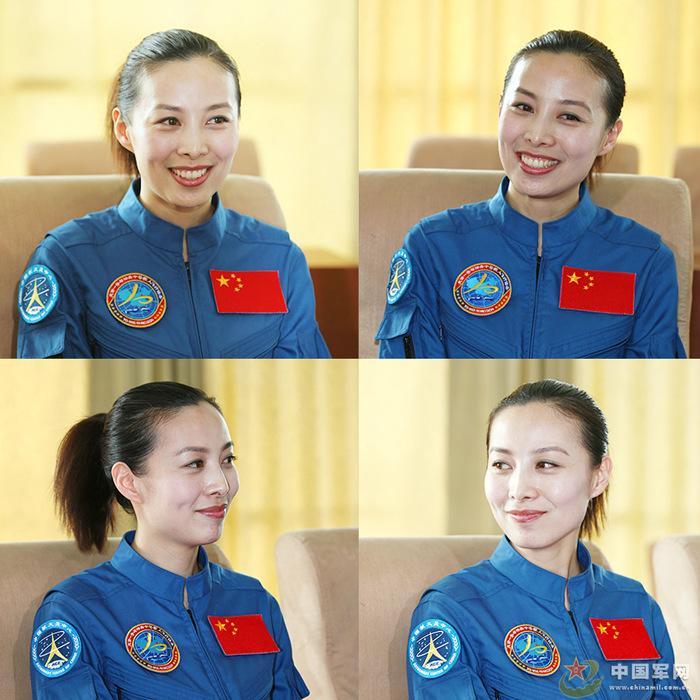 表情秀:最美航天员王亚平百变连拍照
