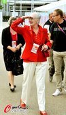 北京时间2012年8月8日，2012年伦敦奥运会：丹麦女王玛格丽特二世造访运动员村。更多奥运视频>>...