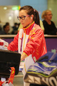2012年7月17日，伦敦西斯罗机场，2012伦敦奥运会中国代表团四支代表队抵达伦敦，本次抵达伦敦的...