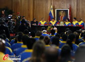 2012年7月13日，2012年伦敦奥运会前瞻，委内瑞拉代表团发布会，总统查韦斯出席。