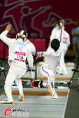 2012年8月11日，2012年伦敦奥运会现代五项，男子击剑赛况。
更多奥运视频>> 更多奥运图片...