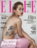 近日，Rita Ora登上英国版《ELLE》5月号封面，大胆以半裸姿态亮相。