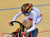 北京时间2012年8月6日，2012年伦敦奥运会第10日，场地自行车女子全能250米计时赛，中国选手...