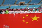 高清图：女足1/4决赛中国vs朝鲜 双方队员热身