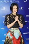 林鹏出席北京国际电影节 双手合十为雅安祈福