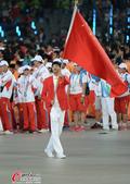 高清图：亚运会运动员入场仪式 中国代表团亮相