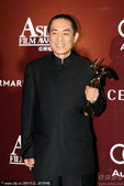 2010年3月22日讯，香港，第四届亚洲电影大奖举行。张艺谋导演获得“亚洲电影杰出贡献奖”