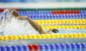 北京2008年残奥会游泳项目比赛在国家游泳中心“水立方”开赛。新华社/图