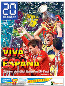 高清：斗牛士勇夺欧洲杯 西班牙队占据报纸头版